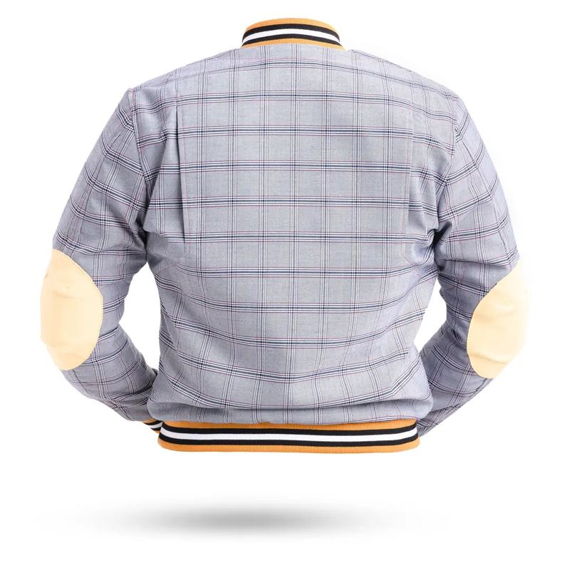 Back of Modern Yellow Moto Jacket - Product Photography Example by Novkov Visuals