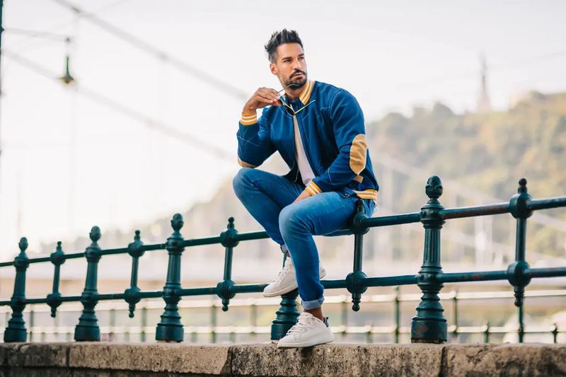 Man in Blue Jacket - Lifestyle Product Photography by Novkov Visuals