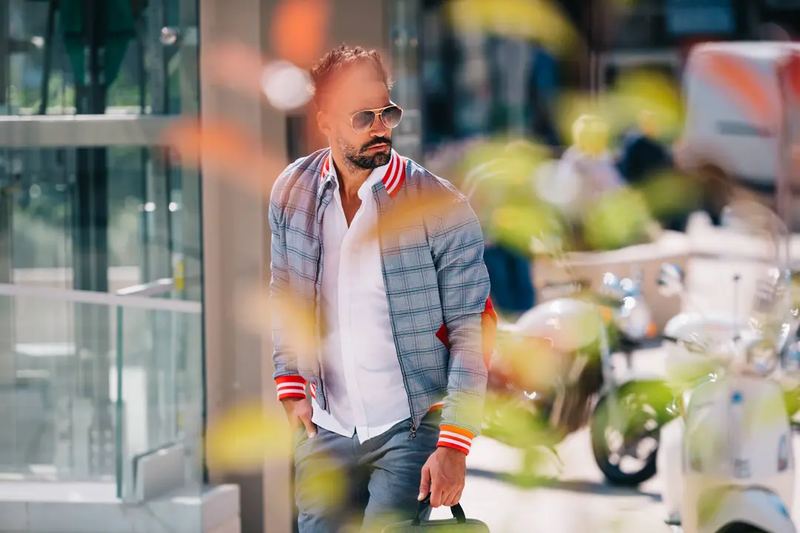 Man in a Business Casual Jacket - Lifestyle Product Photography by Novkov Visuals