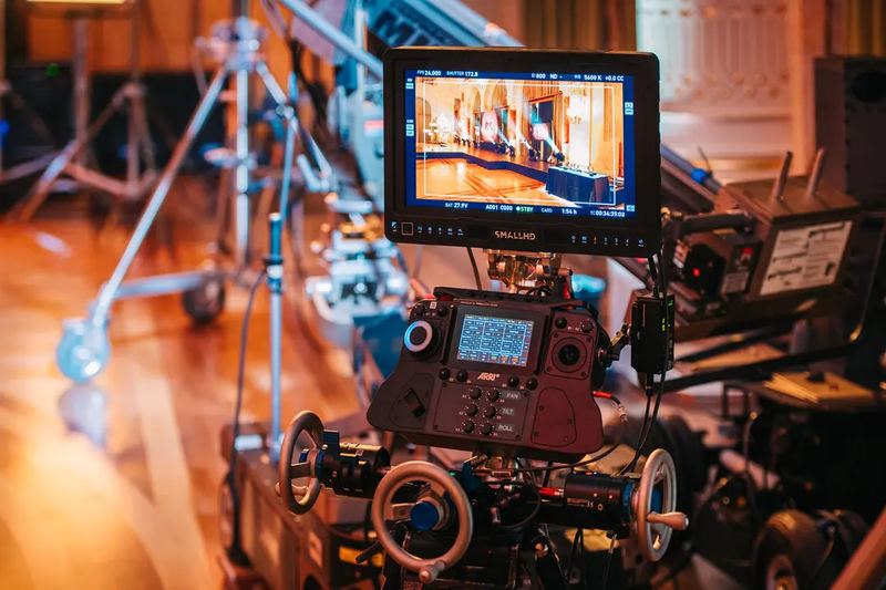 Hollywood movies filming equipment exposed at a Gala event. ARRI Rental