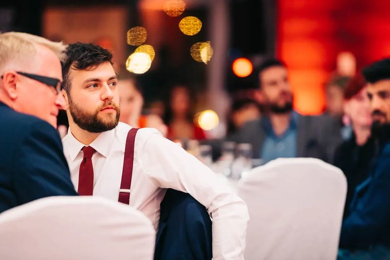 Businessman at a Gala event