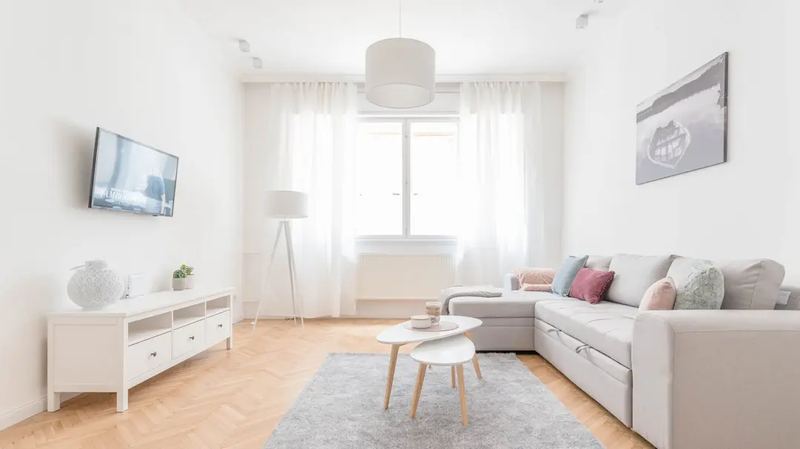 Cozy living room interior photography
