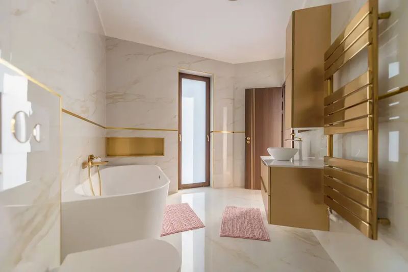 Luxurious bathroom interior photography