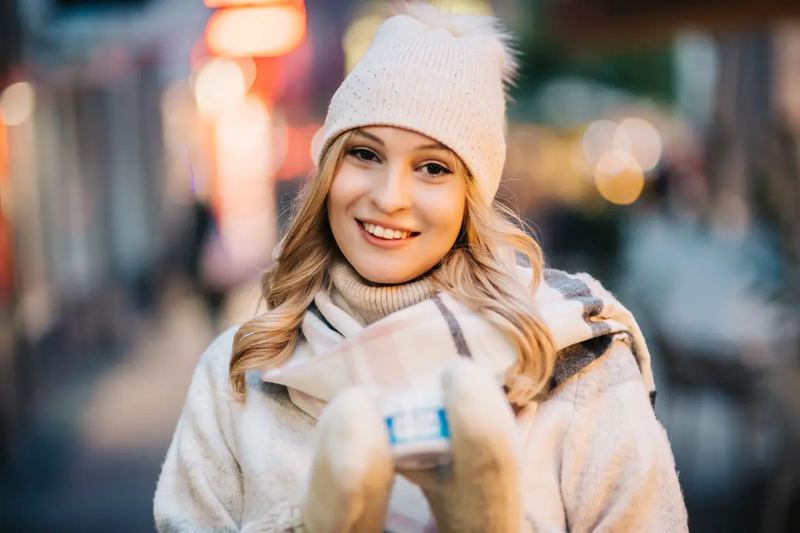 Young lady showing facial beauty for a cosmetic's brand