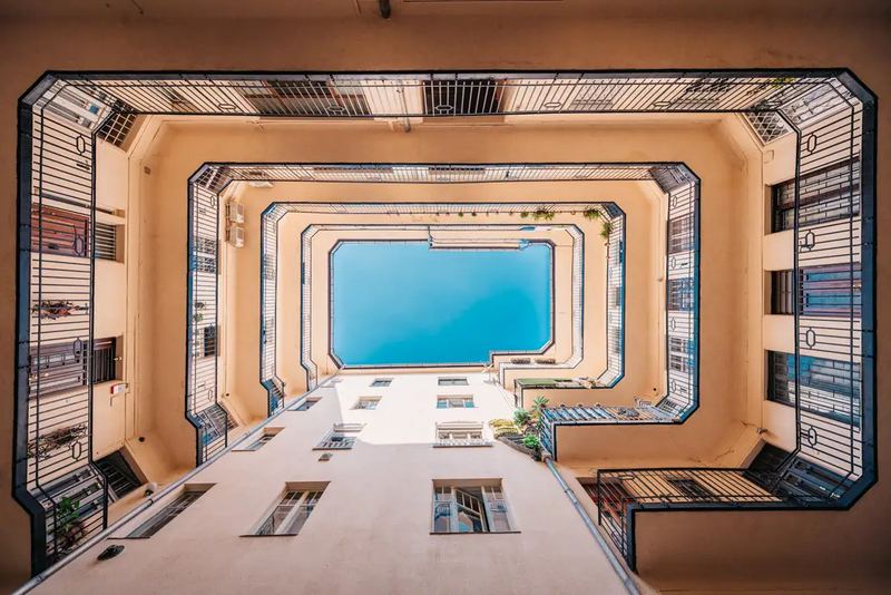 Budapest building, common area by interior photographer